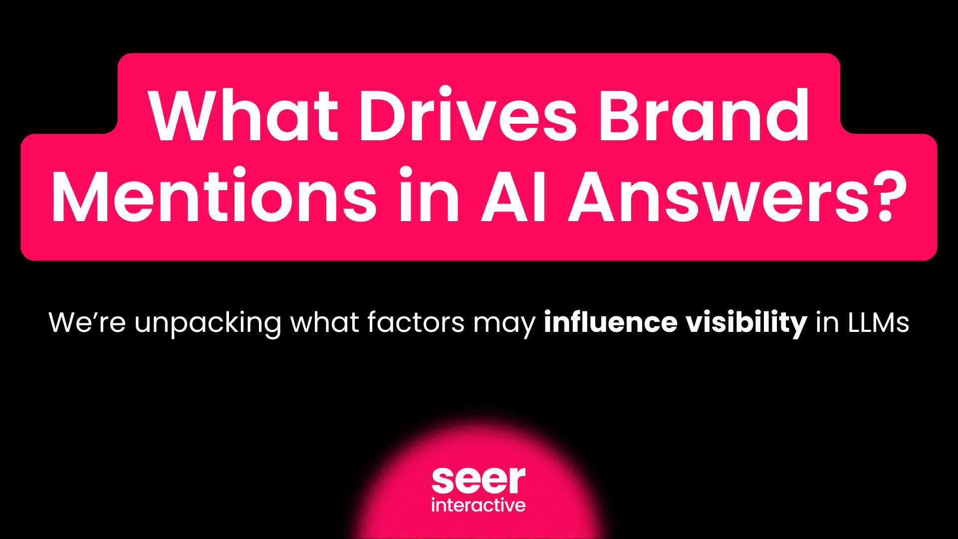 What Drives Brand Mentions in AI Answers?